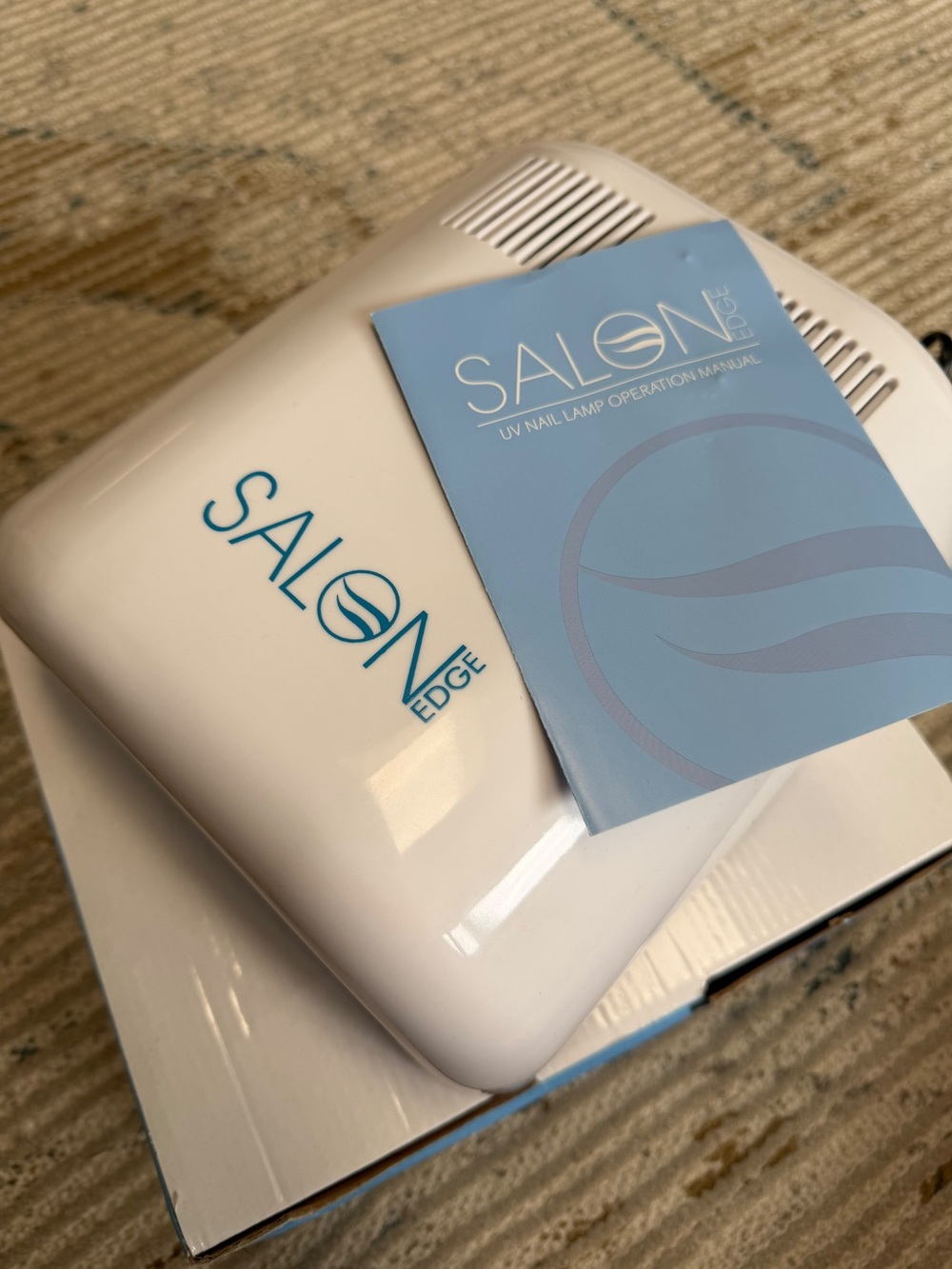 Salon Edge White UV Nail Lamp with Blue Manual